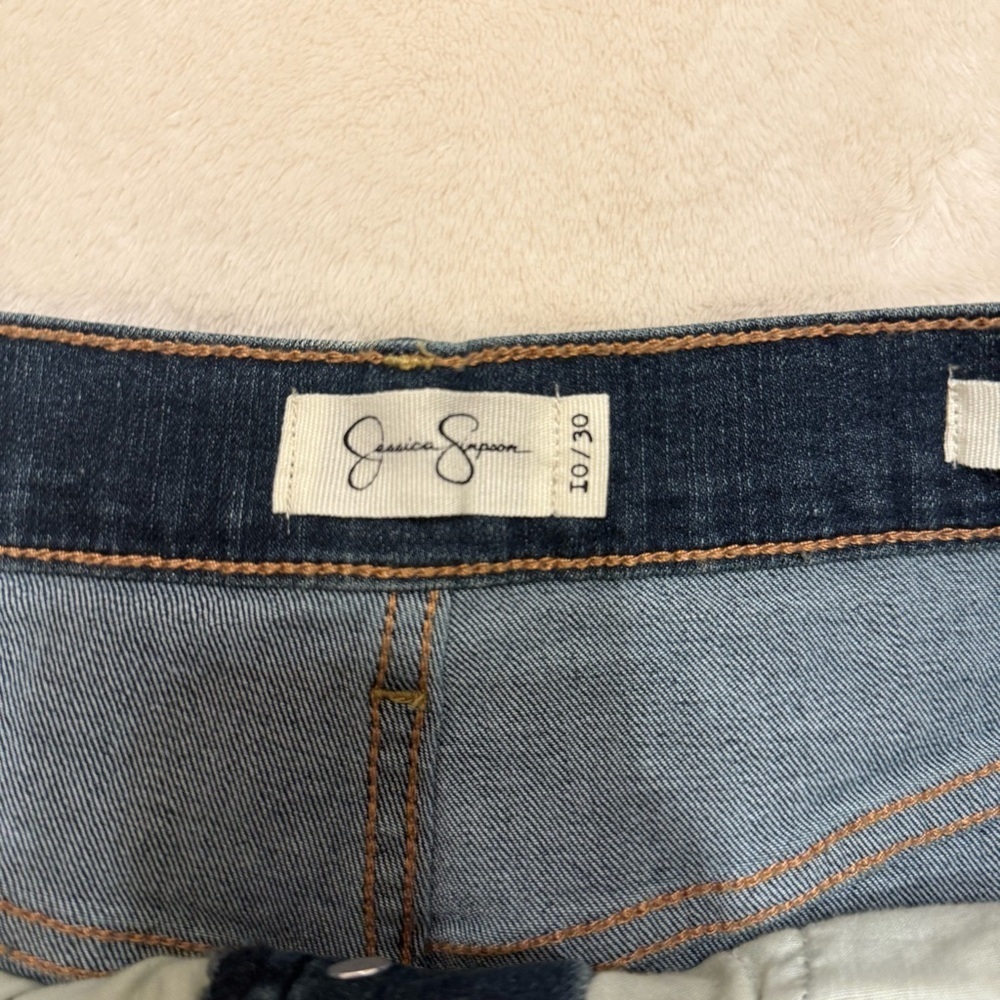 Jessica Simpson Dark Wash Jean Shorts - Picture 2 of 5